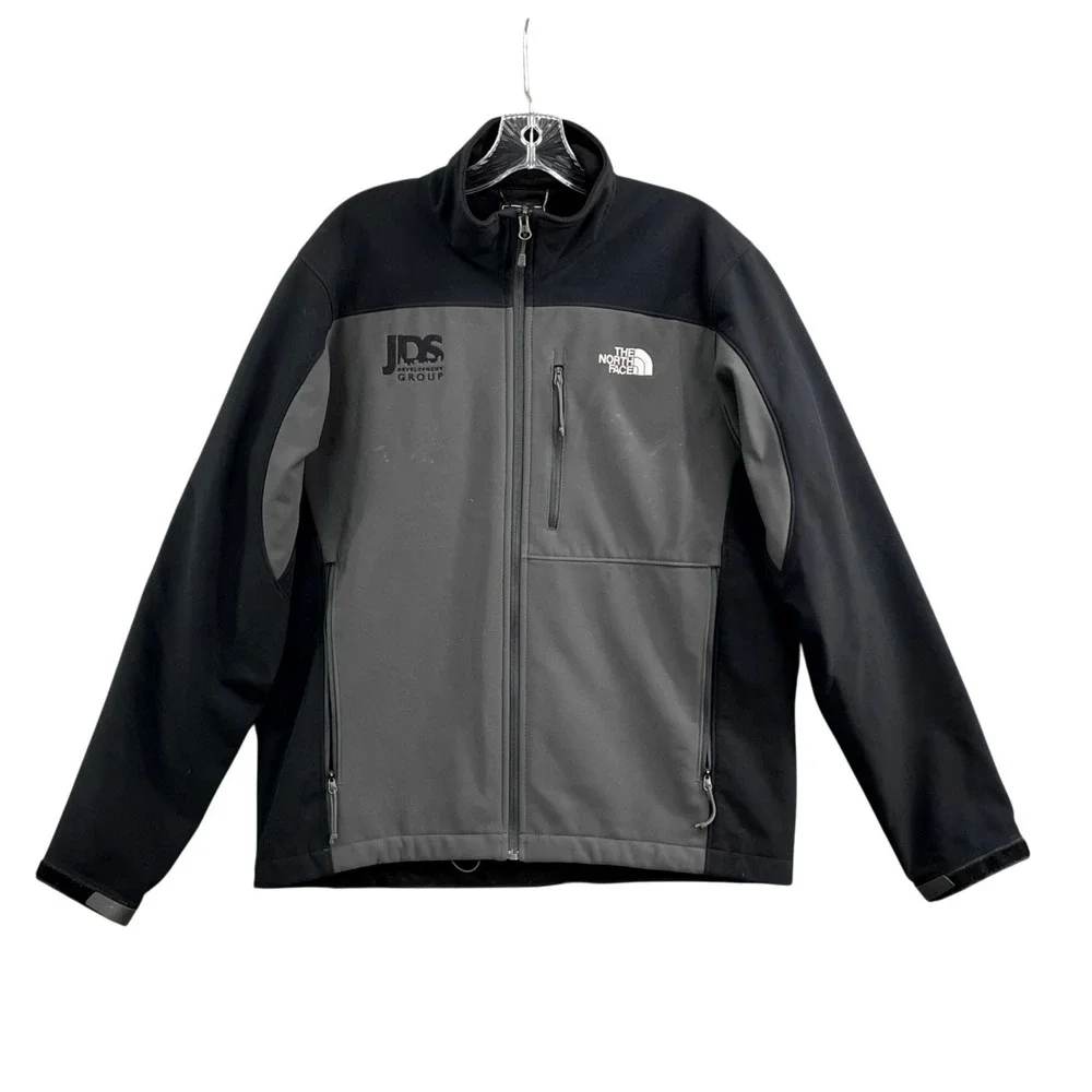 The North Face Jacket Mens Medium Black Gray Camping Hiking Performance Surf